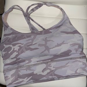Lululemon light pink camo sports bra NWT